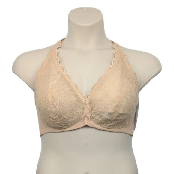 INC International Concepts Womens Bralette Bra U/W Beige Frappe Lace Size 1X NEW - Picture 4 of 10